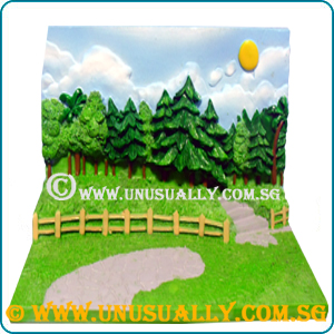 Garden Feel Background Suitable For Single Or Couple Figurines